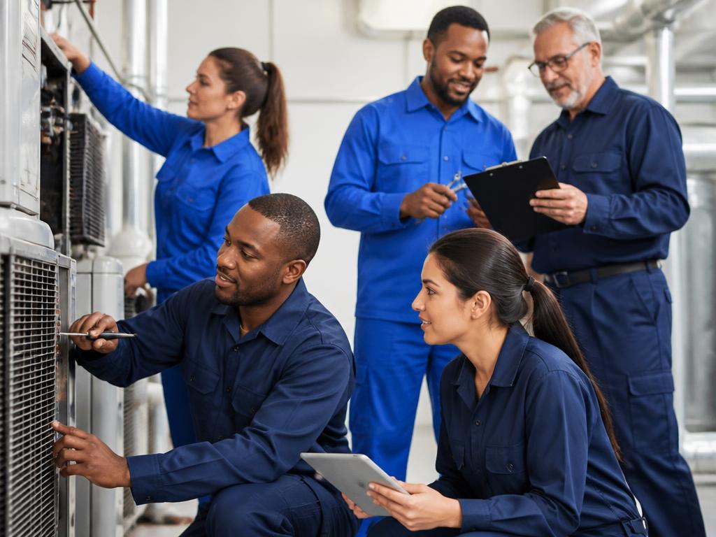 Equipo de técnicos de MSI360 trabajando juntos